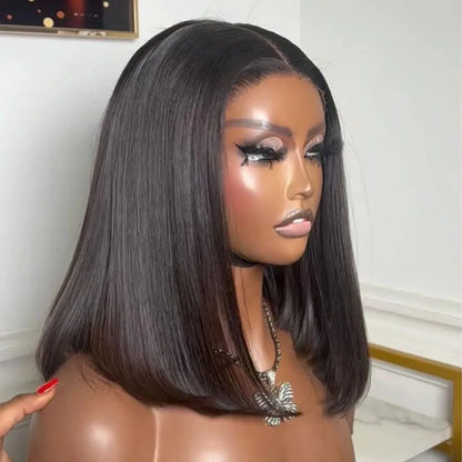 Perruque Glueless Wigs Brazilian Bone Straight 100% Raw Human Hair Wigs PrePlucked 13x4 HD Transparent Cheap Wig Ready To Wear