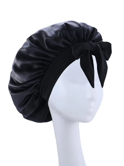 Satin Bonnet Silk Bonnet Adjustable Bonne For Sleeping Hair Bonnet With Tie Band Bonnets For Women Men