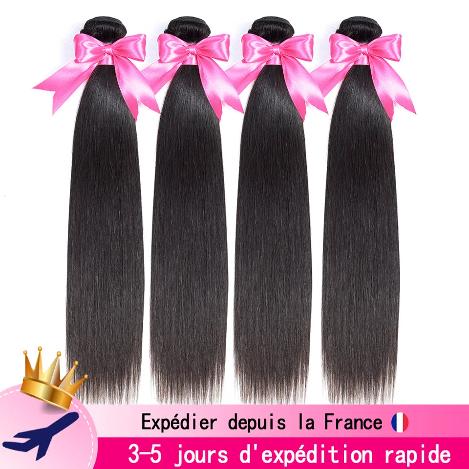Tissage Cheveux Humain Lot En 12-32 inch Tissage Livraison 3 à 5 Jours Brazilian Weave Natural Color Human Hair Extensions