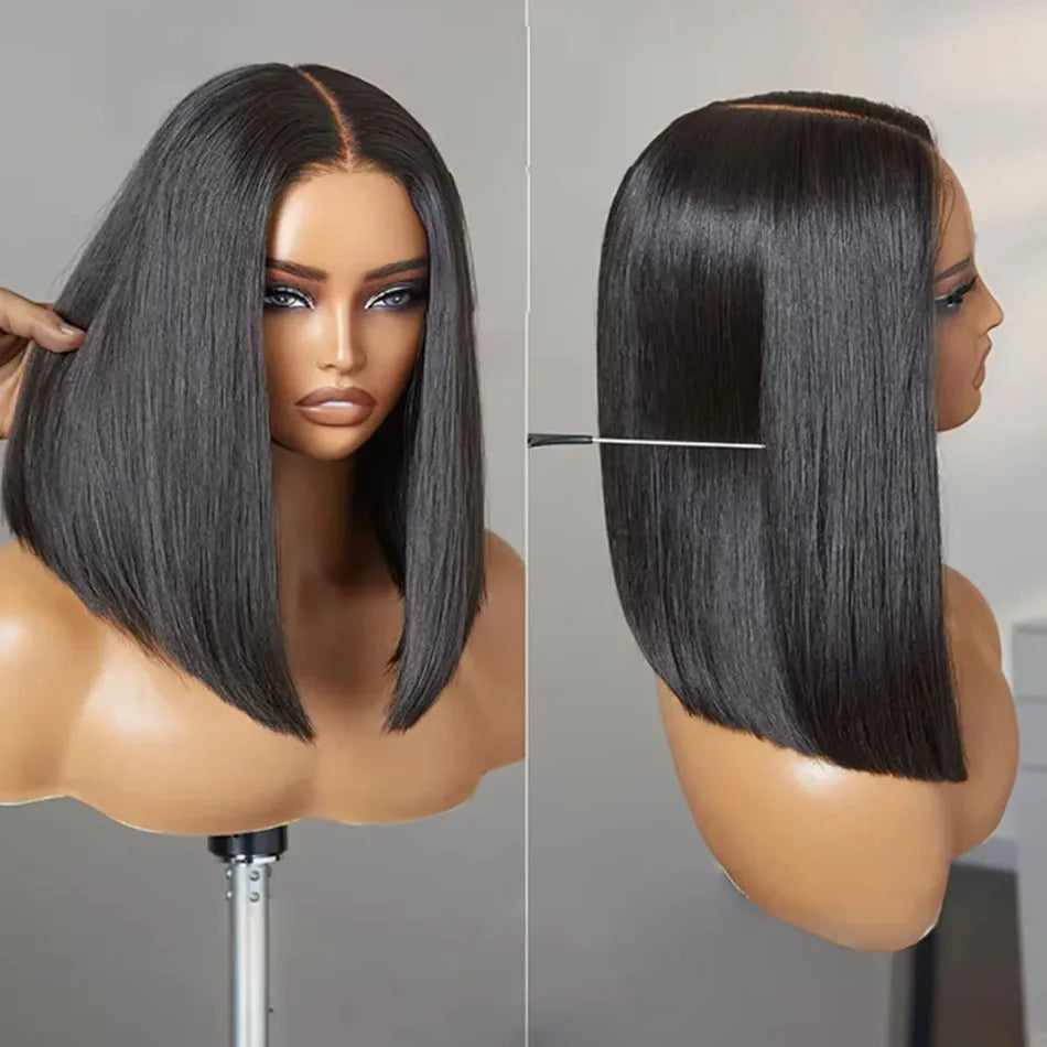 Perruque Glueless Wigs Brazilian Bone Straight 100% Raw Human Hair Wigs PrePlucked 13x4 HD Transparent Cheap Wig Ready To Wear