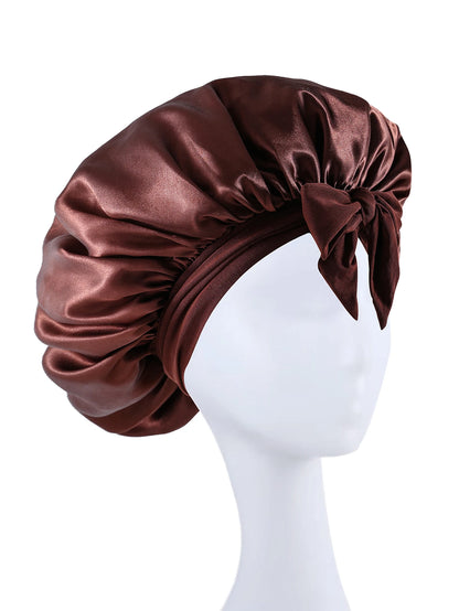 Satin Bonnet Silk Bonnet Adjustable Bonne For Sleeping Hair Bonnet With Tie Band Bonnets For Women Men