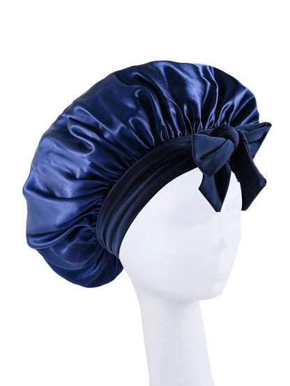 Satin Bonnet Silk Bonnet Adjustable Bonne For Sleeping Hair Bonnet With Tie Band Bonnets For Women Men