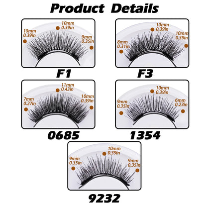 Magnetic Eyelashes 5 Pairs Reusable False Eyelashes and Magnetic Tweezers Set Natural 3D Mink Lashes Makeup Wholesale Faux Cils